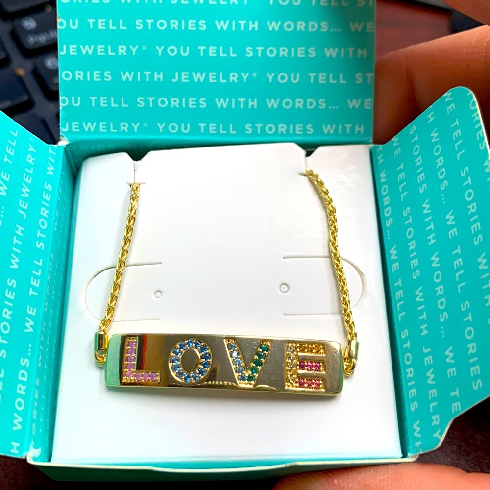Gold LOVE bracelet